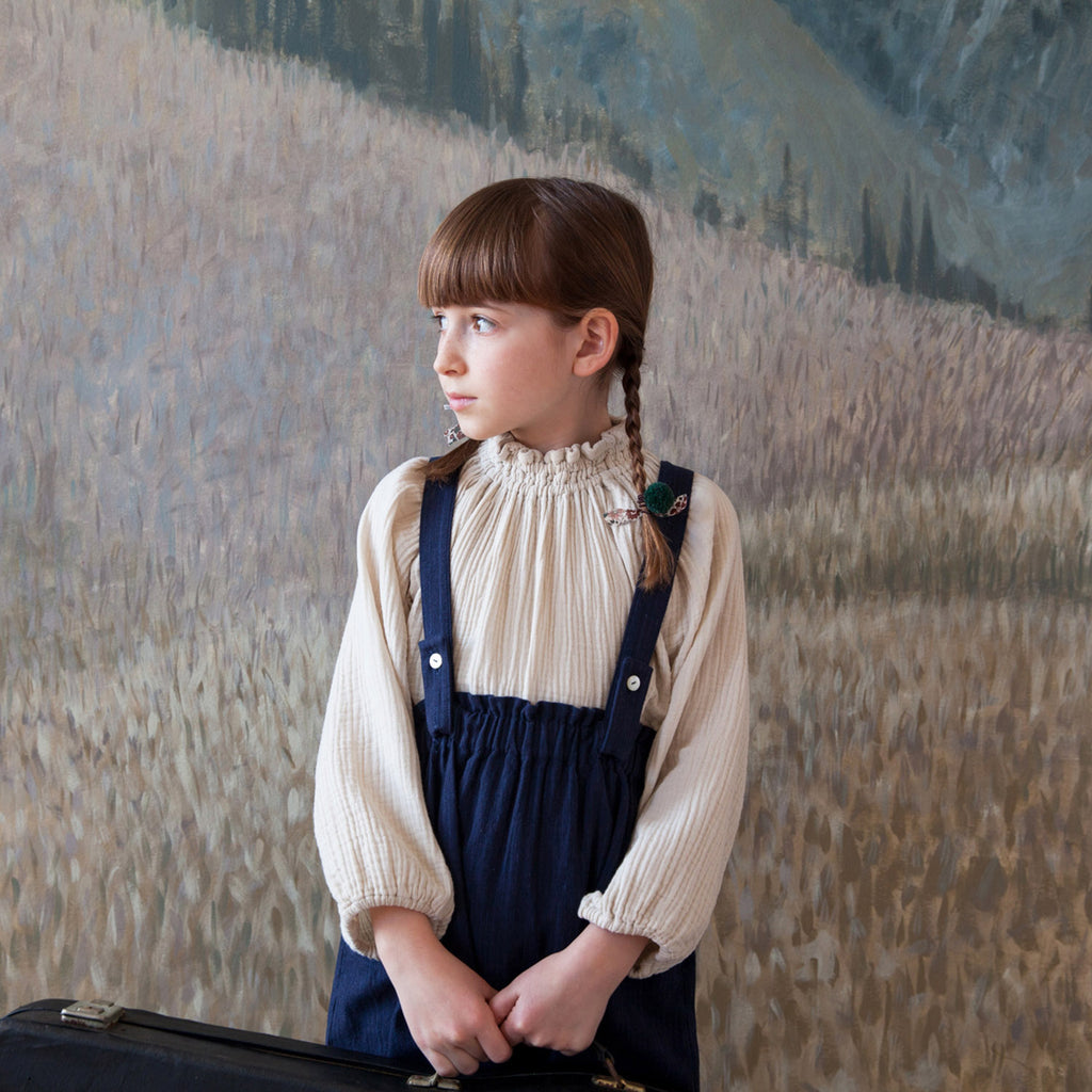 Cotton Imelda Blouse - Milk – MamaOwl