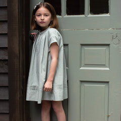 Cotton Goldie Dress - Moonstone – MamaOwl