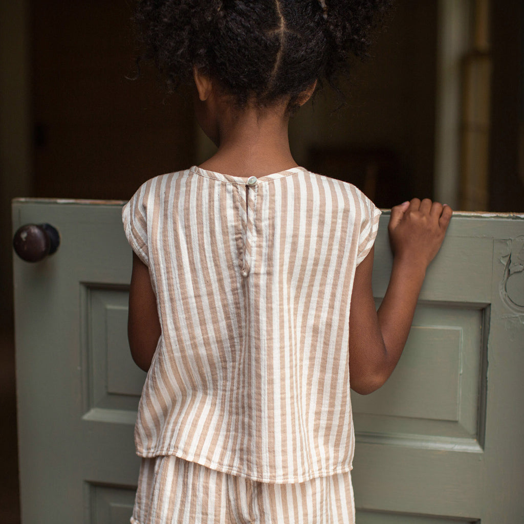 Cotton Thelma Camisole - Chalk Stripe