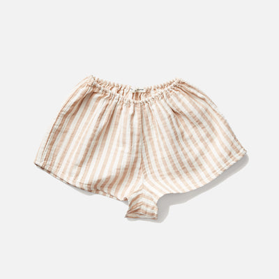 Cotton Flora Shorts - Stripe