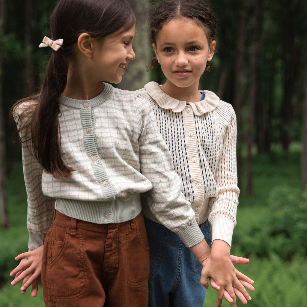 Pima Cotton Iona Cardigan - Natural – MamaOwl