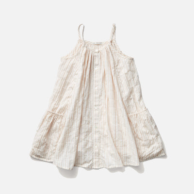Cotton Prim Dress - Chalk Stripe