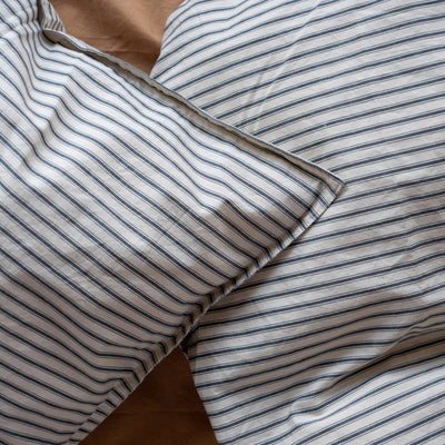 Cotton Duvet & Pillow Cover - Classic Stripe - Single
