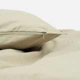Cotton Duvet & Pillow Cover - Moss - Single