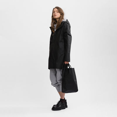 Adults Lightweight Stockholm Raincoat - Black