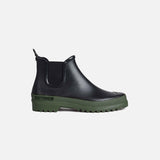 Adults Rubber Rainwalker Boots - Black/Green
