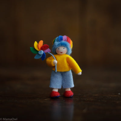 Handmade Weather Doll - Rainbow