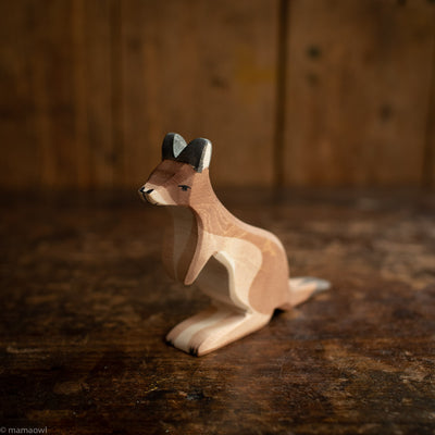 Handcrafted Wooden kangaroo Father