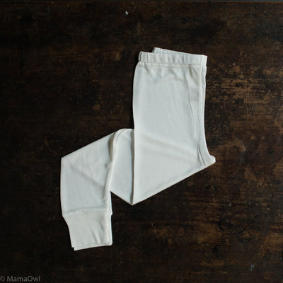 Silk Jersey Leggings - Natural White