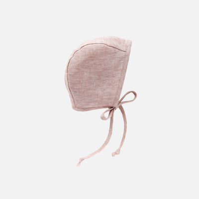 Linen Bonnet - Blush