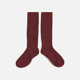 Adults Cotton Knee Socks - Chestnut