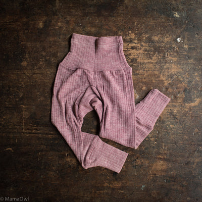 Baby Merino Wool/Cotton/Silk Pants - Plum