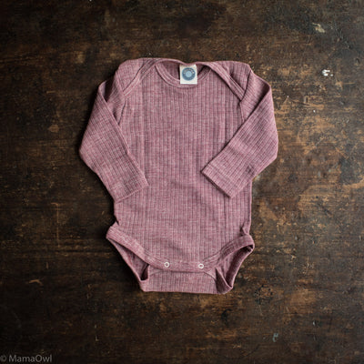 Baby Merino Wool, Cotton & Silk Body - Plum