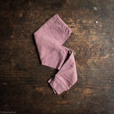 Merino Wool/Cotton/Silk Pants - Plum