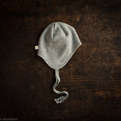 Boiled Merino Wool Hat - Grey