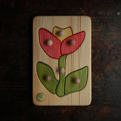 Wooden Puzzle - Flower