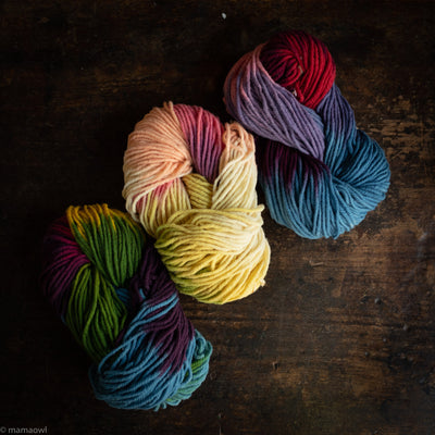 Wool Multicolour Yarn - Various Colours