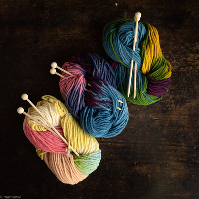 Wool Knitting Kit - Various Colours