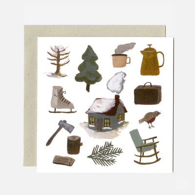 Greeting Card - Winter In The Woods