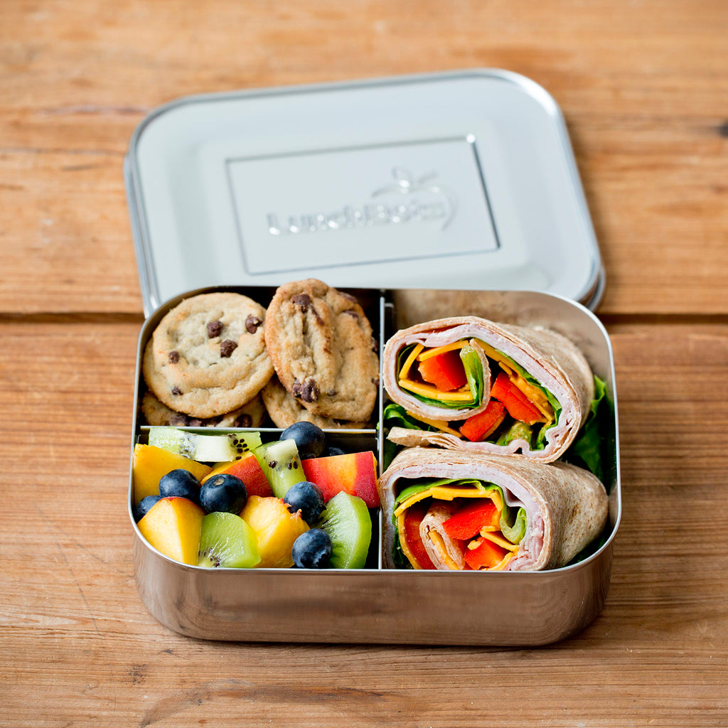LunchBots Snack Packer Stainless Steel Bento Box