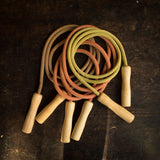 Wooden Handle Skipping Rope - Various Colours and Lengths