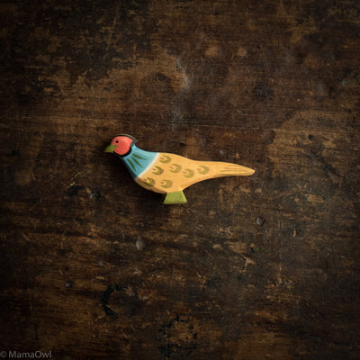 Handcrafted Wooden Pheasant