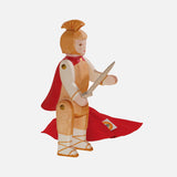 Handcrafted Wooden St Martin's Knight with Cape & Sword