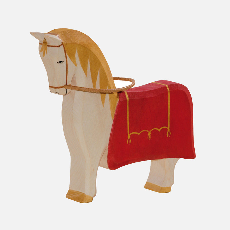 Handcrafted Wooden St Martin's White Knights Horse