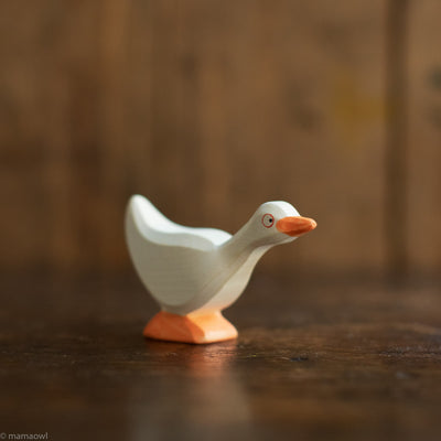 Handcrafted Wooden Standing Goose