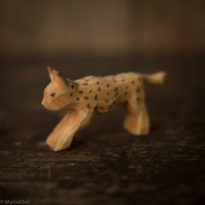 Handcrafted Wooden Lynx