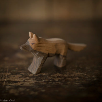 Handcrafted Wooden Wolf