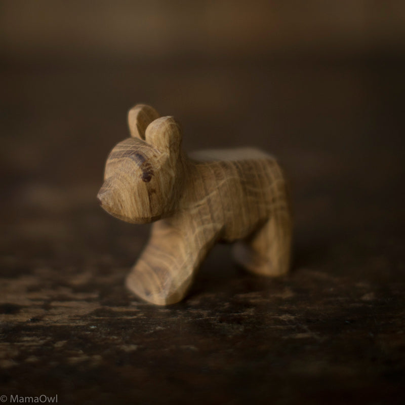 Handcrafted Wooden Small Standing Bear