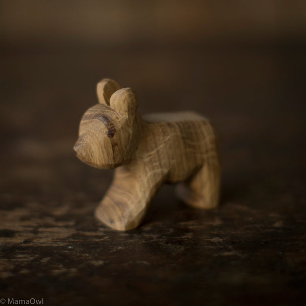 Handcrafted Wooden Small Standing Bear