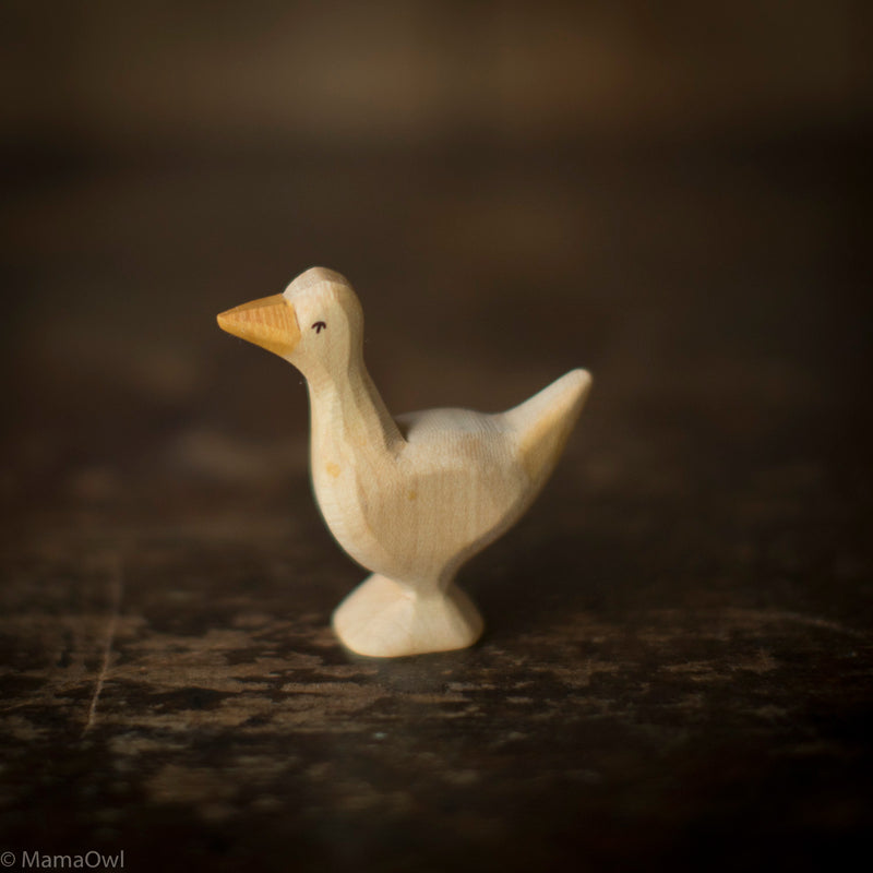 Handcrafted Wooden Standing Goose