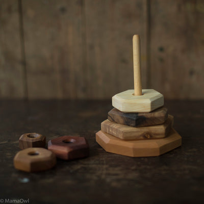 Handcrafted Wooden Stacking Toy