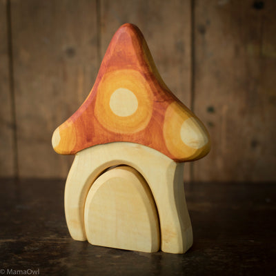Handcrafted Wooden Gnome house