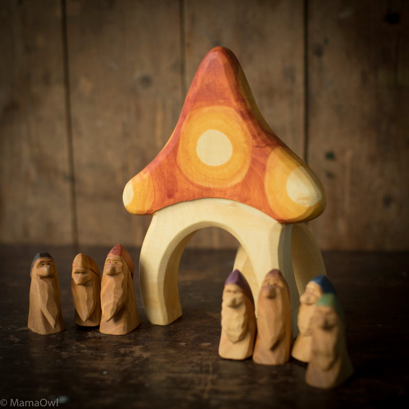 Handcrafted Wooden Gnome house