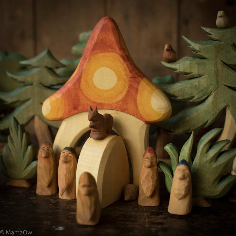 Handcrafted Wooden Gnome house