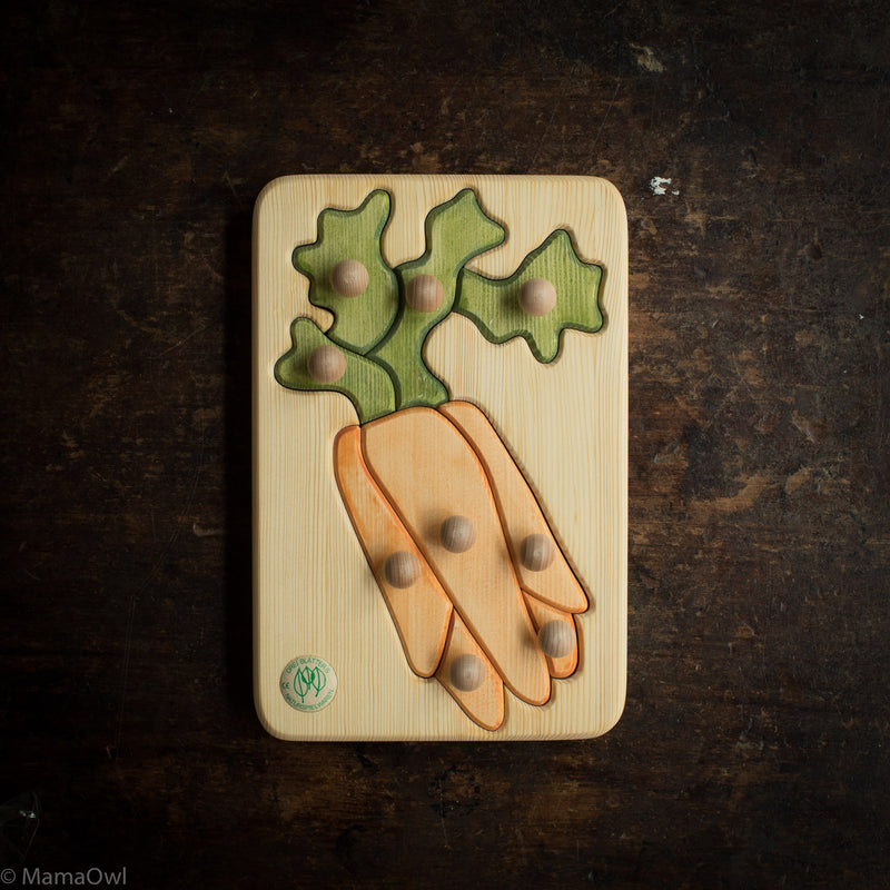 Wooden Puzzle - Carrot