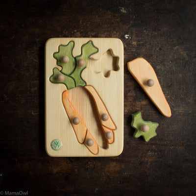 Wooden Puzzle - Carrot
