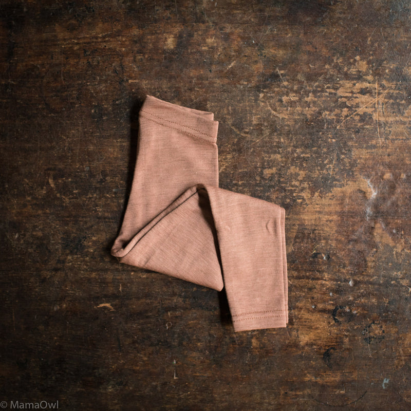 Finch Leggings - Merino Wool & Silk - Cedarwood