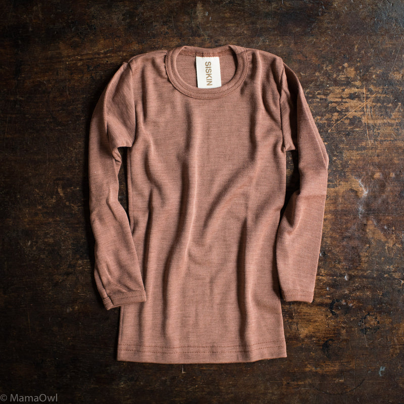 Lark Top - Merino Wool & Silk - Cedarwood