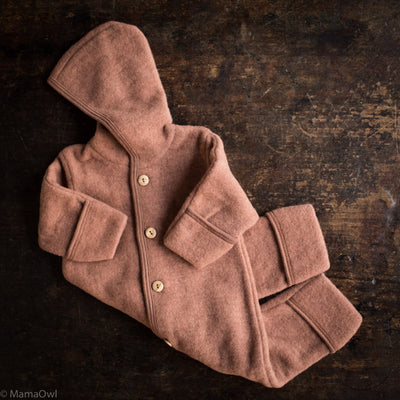 Pipit Baby & Kids Suit - Merino Wool Fleece - Russet Rose