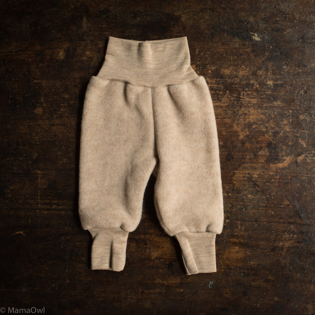 Barbet Baby & Kids Pants - Merino Wool Fleece - Sandstorm – MamaOwl