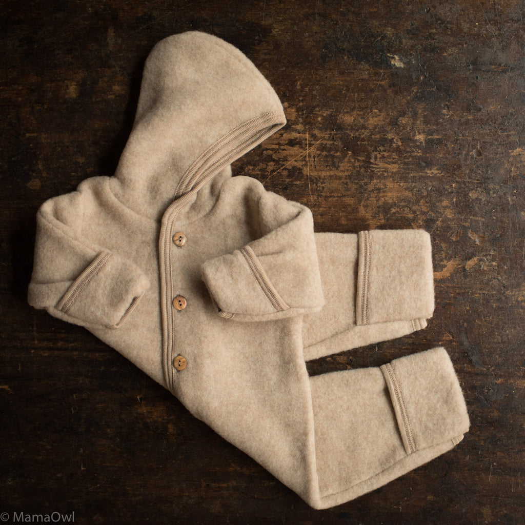 Baby Fleece Pipit Suit Merino - - MamaOwl Wool – Kids & Sandstorm