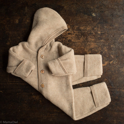 Pipit Baby & Kids Suit - Merino Wool Fleece - Sandstorm