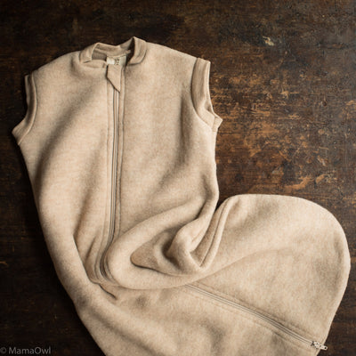 Reedling Sleeping Bag - Merino Wool Fleece - Sandstorm