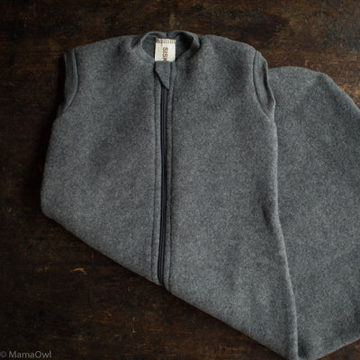 Reedling Sleeping Bag - Merino Wool Fleece - Slate