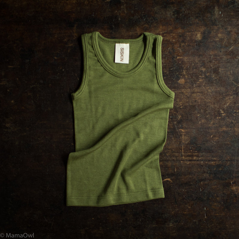 Swift Top - Merino Wool & Silk - Moss