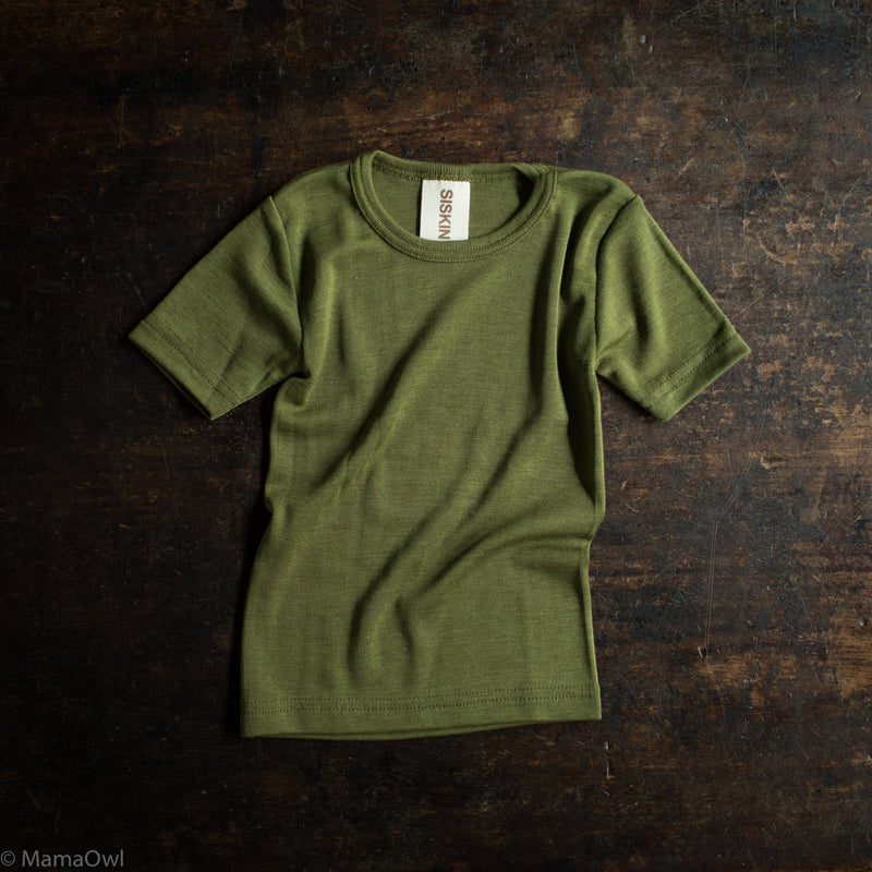 Smew Top - Merino Wool & Silk - Moss